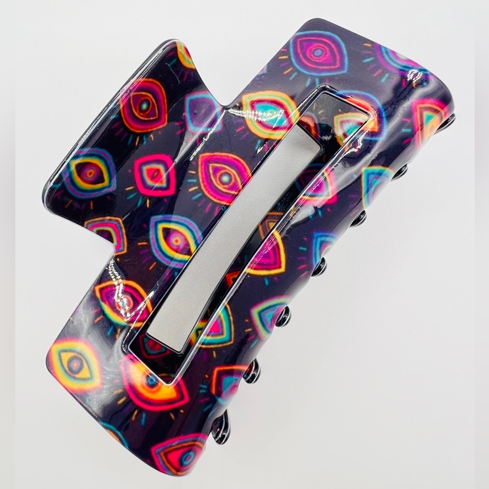 Colorful Evil Eye Claw Hair Clip New - Picture 2 of 5